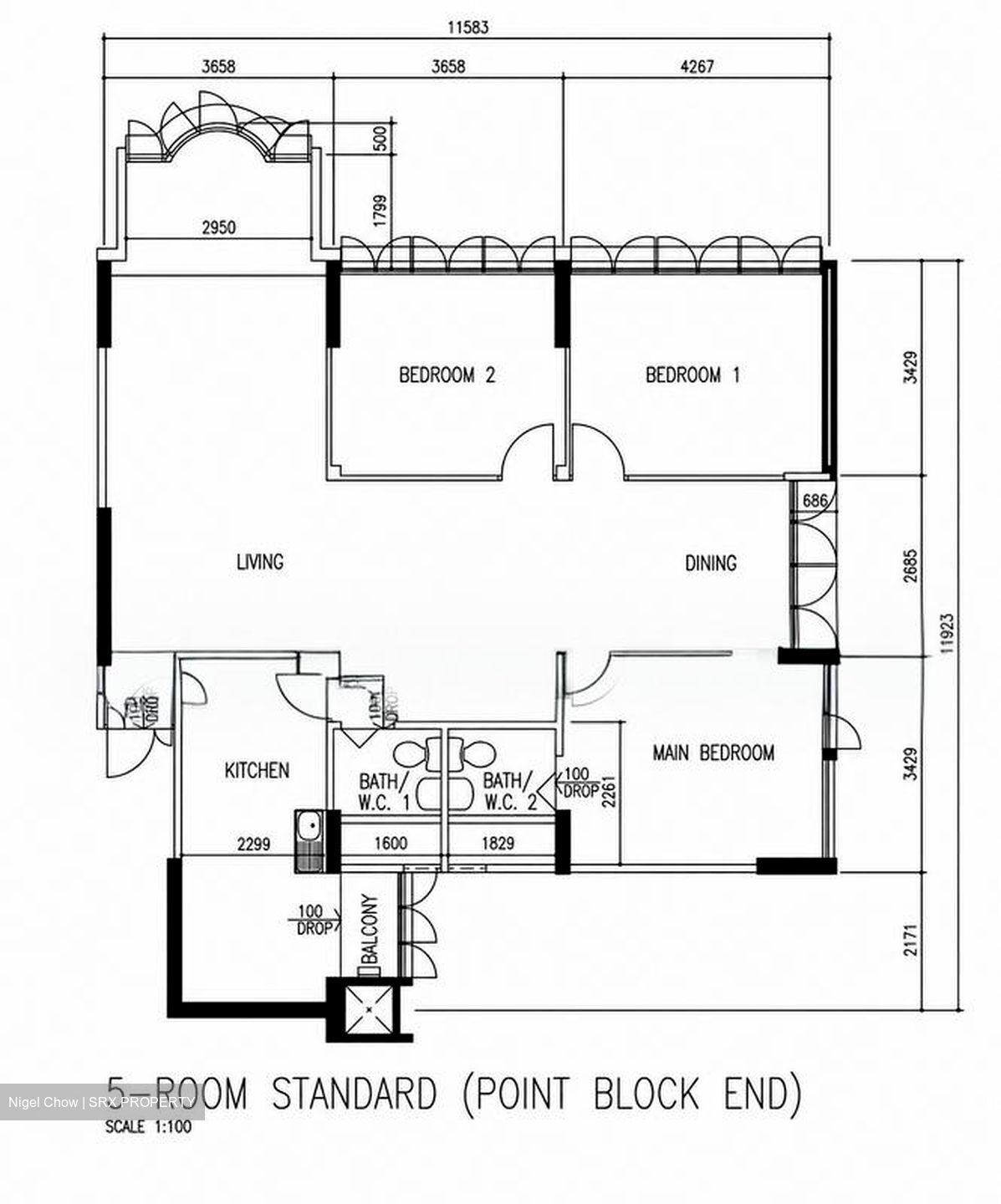 Blk 5 Farrer Gardens (Bukit Timah), HDB 5 Rooms #585097431